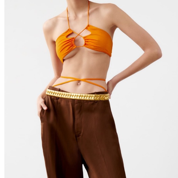 NWT Zara Metallic Belt - Picture 2 of 4